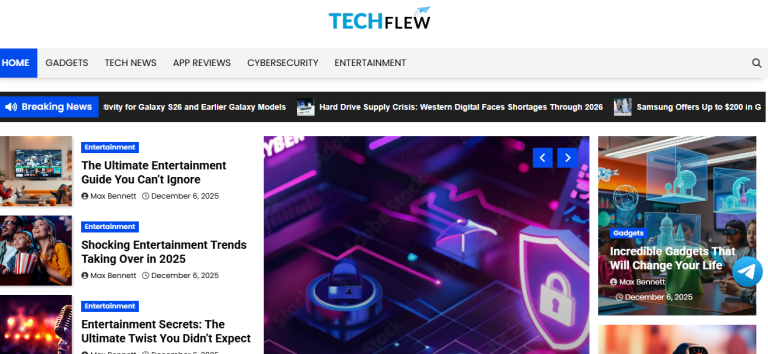 TechFlew.com Review: Fast, Reliable, and Comprehensive Tech Coverage for the Modern Reader TechFlew.com